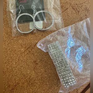 Earrings and bracelet